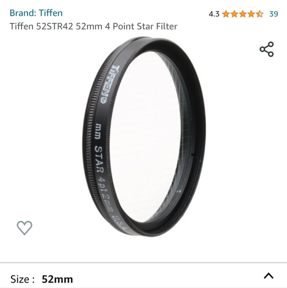Tiffen 📷 Lens Filter 52 mm